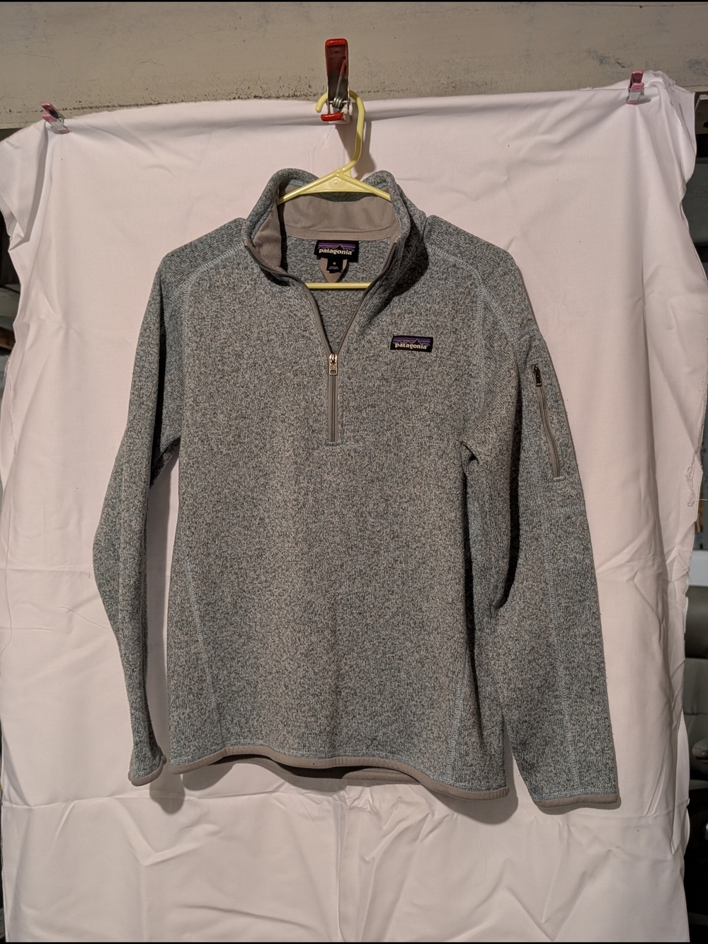 Patagonia Men's Gray Quarter-Zip Fleece Pullover